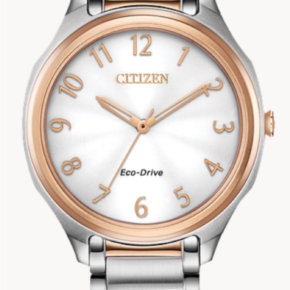 Citizen Eco-drive women’s two tone watch silver & rose gold - Picture 5 of 11